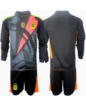 Argentina Portiere Maglia Gara Casa Repliche Copa America 2024 Bambino Maniche Lunghe